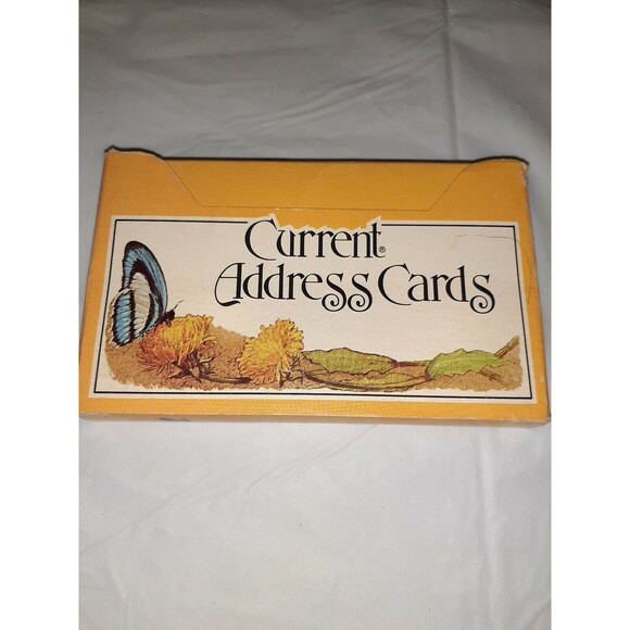 Current Inc. Address Cards Pack of 60 NIB Butterfly Flowers Yellow - Picture 2 of 4